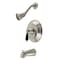 Kingston Brass KB3638PKL Tub and Shower Faucet, Brushed Nickel KB3638PKL - alternate 1